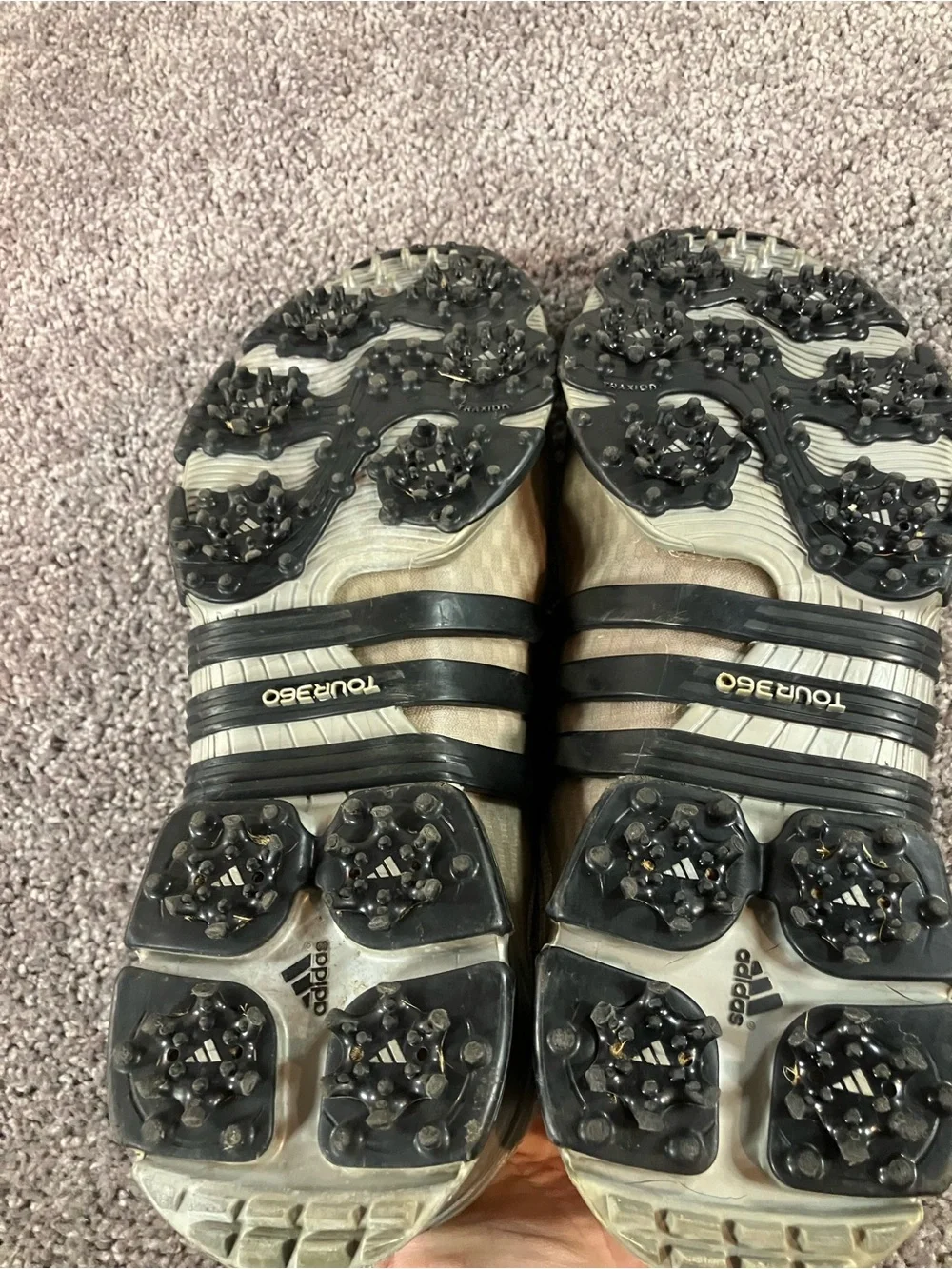 Adidas Tour 360 Gray Black Golf Shoes Mens Size 12